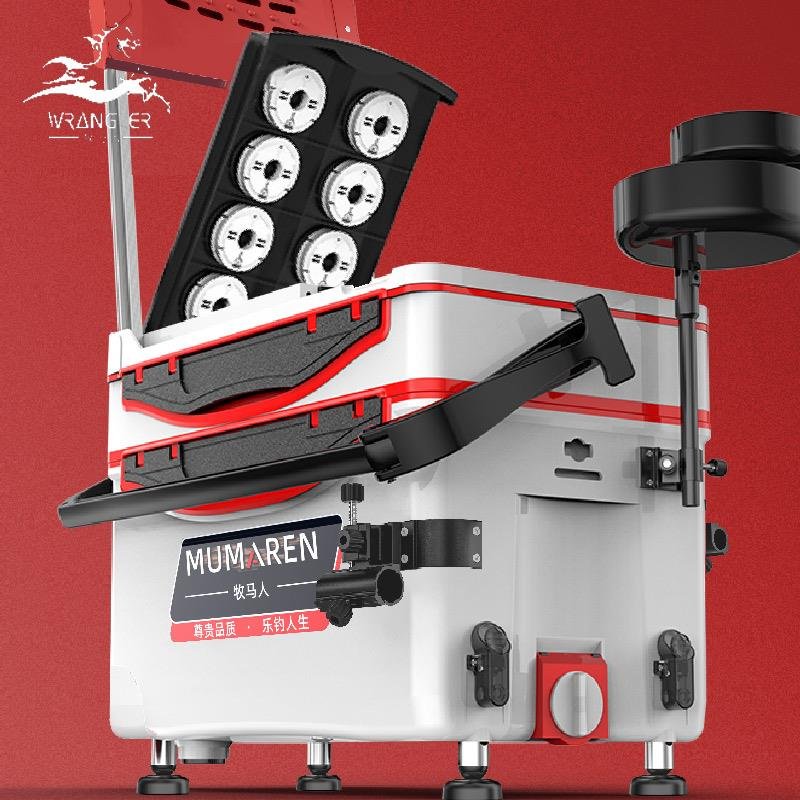 The horseman's 2024 new fishing tank full of wheeled super-light drums of fishing gear with multi-purpose fishing tank